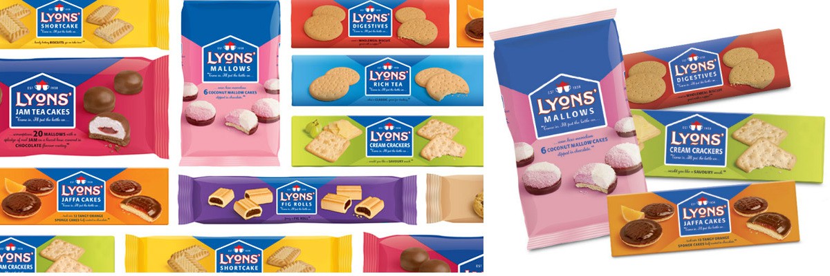 дизайн упаковки печенья lyons 