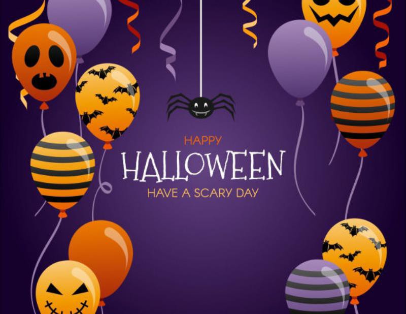 4 lovely-halloween-balloon-background