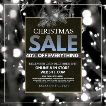 Christmas Sale Silver