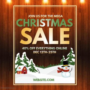 Christmas Sale Wood
