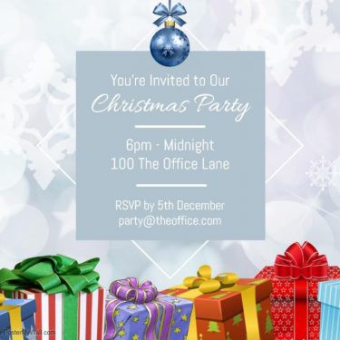 Christmas Party Blue