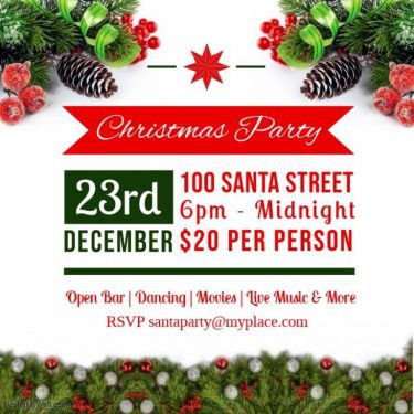 Christmas Party Santa Street