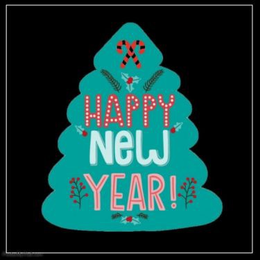 Happy New Year Tree 